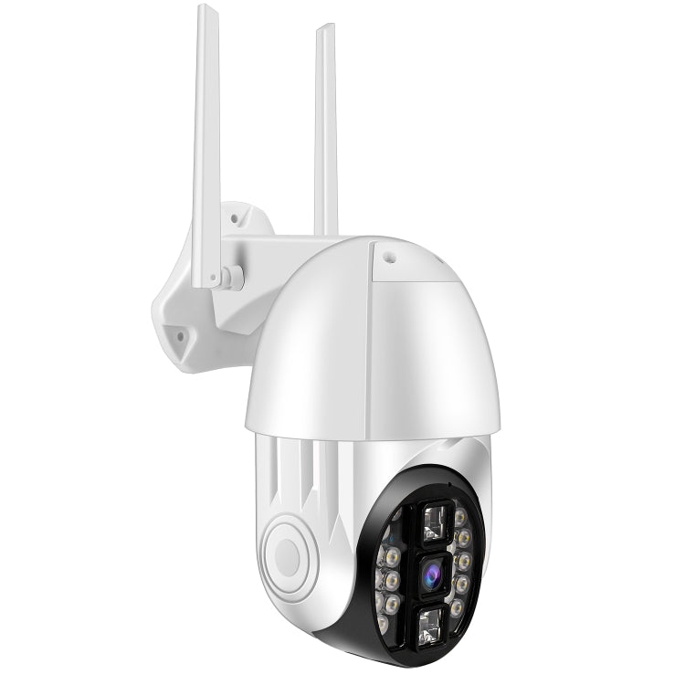 QX33 1080P Panoramic PTZ 360 องศาหมุนกล้อง WIFI รองรับทั้งกลางวันและกลางคืนสีเต็มรูปแบบและเสียงอินเตอร์คอมแบบสองทางและการตรวจจับการเคลื่อนไหวปลุกและการเล่นวิดีโอและการ์ด TF 64GB ปลั๊ก AU, QX33