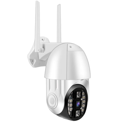 QX33 1080P Panoramic PTZ 360 องศาหมุนกล้อง WIFI รองรับทั้งกลางวันและกลางคืนสีเต็มรูปแบบและเสียงอินเตอร์คอมแบบสองทางและการตรวจจับการเคลื่อนไหวปลุกและการเล่นวิดีโอและการ์ด TF 64GB ปลั๊ก AU, QX33