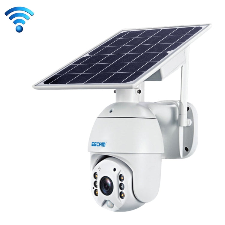 ESCAM QF280 HD 1080P IP66 กันน้ำ WiFi แผงโซลาร์เซลล์ PT กล้อง IP ไม่รวมแบตเตอรี่ รองรับการมองเห็นตอนกลางคืน / การตรวจจับการเคลื่อนไหว / การ์ด TF / เสียงสองทาง, without Battery