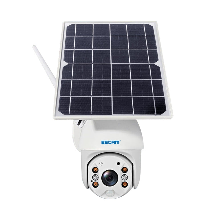 ESCAM QF480 รุ่น EU HD 1080P IP66 กันน้ำ 4G แผงเซลล์แสงอาทิตย์ PT กล้อง IP ไม่รวมแบตเตอรี่ รองรับการมองเห็นตอนกลางคืน / การตรวจจับการเคลื่อนไหว / การ์ด TF / เสียงสองทาง, without Battery(EU Version)