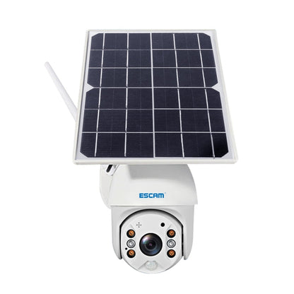 ESCAM QF480 รุ่น EU HD 1080P IP66 กันน้ำ 4G แผงเซลล์แสงอาทิตย์ PT กล้อง IP ไม่รวมแบตเตอรี่ รองรับการมองเห็นตอนกลางคืน / การตรวจจับการเคลื่อนไหว / การ์ด TF / เสียงสองทาง, without Battery(EU Version)