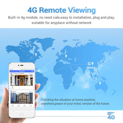 ESCAM QF480 รุ่น EU HD 1080P IP66 กันน้ำ 4G แผงเซลล์แสงอาทิตย์ PT กล้อง IP ไม่รวมแบตเตอรี่ รองรับการมองเห็นตอนกลางคืน / การตรวจจับการเคลื่อนไหว / การ์ด TF / เสียงสองทาง, without Battery(EU Version)
