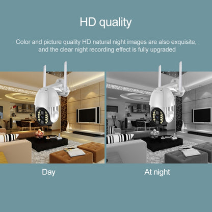 โทรศัพท์มือถือกลางแจ้ง Q20 หมุนกล้อง HD WiFi ไร้สายจากระยะไกลรองรับสามโหมดของการมองเห็นตอนกลางคืนและการตรวจจับการเคลื่อนไหววิดีโอ / สัญญาณเตือนและการบันทึกปลั๊กสหราชอาณาจักร, Q20