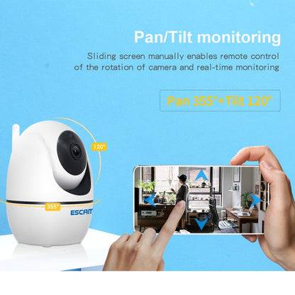 กล้อง IP ESCAM PVR008 HD 1080P WiFi รองรับการตรวจจับการเคลื่อนไหว / การมองเห็นกลางคืน ระยะ IR: 10 ม. ปลั๊ก AU, PVR008