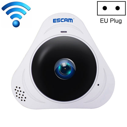 ESCAM Q8 960P 360 องศาเลนส์ Fisheye 1.3MP WiFi กล้อง IP, รองรับการตรวจจับการเคลื่อนไหว / Night Vision, ระยะ IR: 5-10m, ปลั๊ก AU, Q8 US Plug, Q8  AU Plug, Q8 EU Plug, Q8 UK Plug