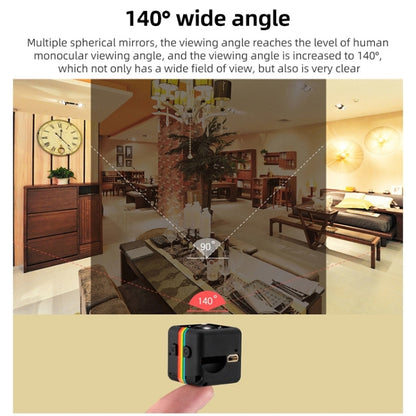 SQ11 Mini DV HD 480P 6 LEDs กล้องบันทึกกีฬาพร้อมตัวยึดรองรับการตรวจจับจอภาพและ IR Night Vision และการ์ด TF, SQ11 480P 6 LEDs Black, SQ11 480P 6 LEDs Blue, SQ11 480P 6 LEDs Red