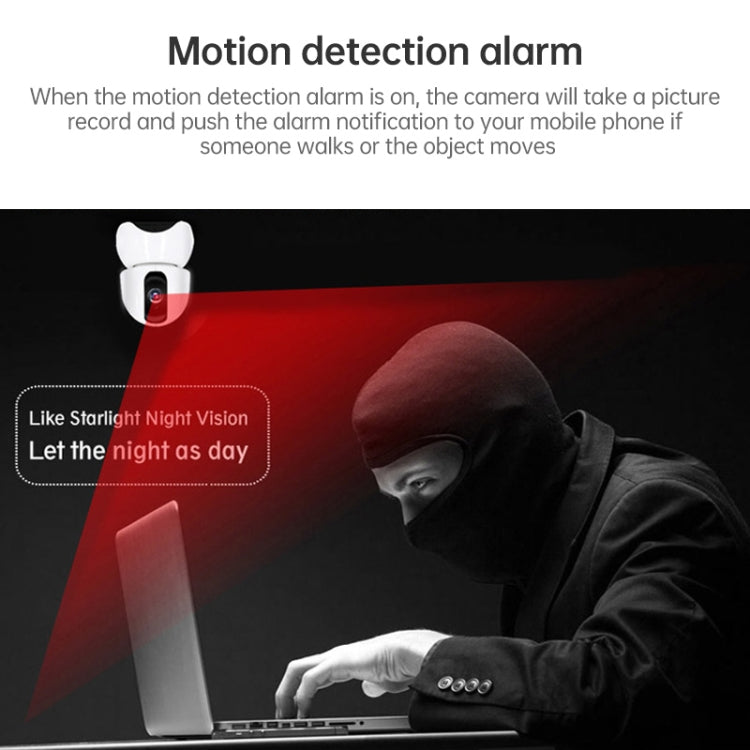 Anpwoo-YT003 2.0 Mega 3.6 มม. เลนส์มุมกว้าง 1080P กล้องสมาร์ท WIFI Monitor, รองรับ Night Vision และที่เก็บข้อมูลการขยายการ์ด TF, ปลั๊ก EU, YT003