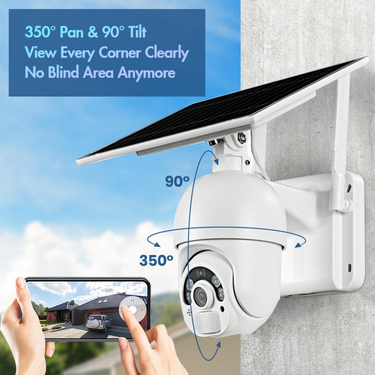 T22 1080P Full HD พลังงานแสงอาทิตย์ 4G เครือข่ายกล้องเวอร์ชัน EU, รองรับสัญญาณเตือน PIR, Night Vision, เสียงสองทาง, การ์ด TF, 4G (EU Version), 4G (US Version)