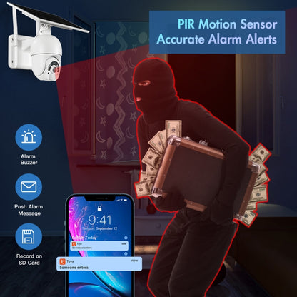 T22 1080P Full HD พลังงานแสงอาทิตย์ 4G เครือข่ายกล้องเวอร์ชัน EU, รองรับสัญญาณเตือน PIR, Night Vision, เสียงสองทาง, การ์ด TF, 4G (EU Version), 4G (US Version)