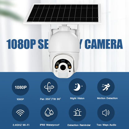 T22 1080P Full HD พลังงานแสงอาทิตย์ 4G เครือข่ายกล้องเวอร์ชัน EU, รองรับสัญญาณเตือน PIR, Night Vision, เสียงสองทาง, การ์ด TF, 4G (EU Version), 4G (US Version)
