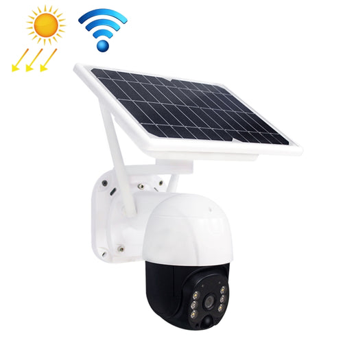 T23 2288 x 1288P กล้อง WiFi พลังงานแสงอาทิตย์ Full HD, รองรับสัญญาณเตือน PIR, การมองเห็นตอนกลางคืน, เสียงสองทาง, การ์ด TF, ไม่รวมแบตเตอรี่, Not Include Battery