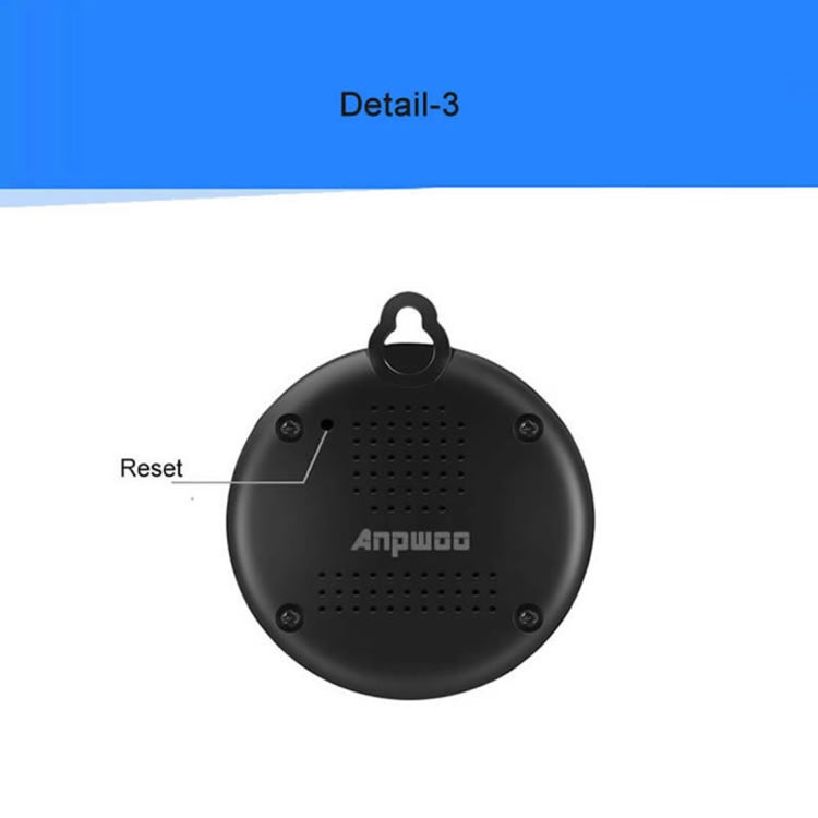 Anpwoo MN001 3518Ev200 กล้อง IP Mini HD WiFi 1.0 MP พร้อมไฟ LED อินฟราเรด 6 ชิ้นรองรับการตรวจจับการเคลื่อนไหวและการมองเห็นตอนกลางคืนและการ์ด TF (สูงสุด 64GB), MN001