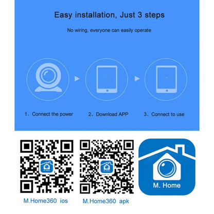 Anpwoo MN001 3518Ev200 กล้อง IP Mini HD WiFi 1.0 MP พร้อมไฟ LED อินฟราเรด 6 ชิ้นรองรับการตรวจจับการเคลื่อนไหวและการมองเห็นตอนกลางคืนและการ์ด TF (สูงสุด 64GB), MN001