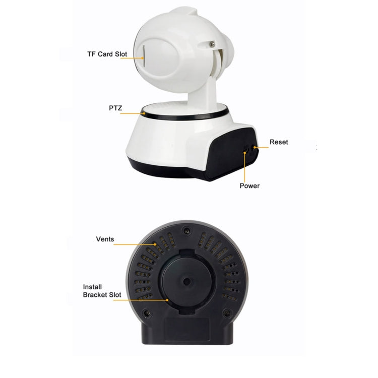 กล้อง IP Anpwoo YT001 720P HD WiFi พร้อมไฟ LED อินฟราเรด 6 ชิ้นรองรับการตรวจจับการเคลื่อนไหวและการมองเห็นตอนกลางคืนและการ์ด TF (สูงสุด 64GB), YT001