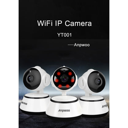 กล้อง IP Anpwoo YT001 720P HD WiFi พร้อมไฟ LED อินฟราเรด 6 ชิ้นรองรับการตรวจจับการเคลื่อนไหวและการมองเห็นตอนกลางคืนและการ์ด TF (สูงสุด 64GB), YT001