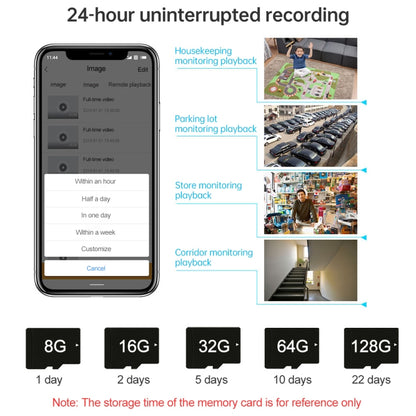 Anpwoo YT002 กล้อง IP Ingenic T10 720P HD WiFi พร้อมไฟ LED อินฟราเรด 11 ชิ้นรองรับการตรวจจับการเคลื่อนไหวและการมองเห็นตอนกลางคืนและการ์ด TF (สูงสุด 64GB), YT002