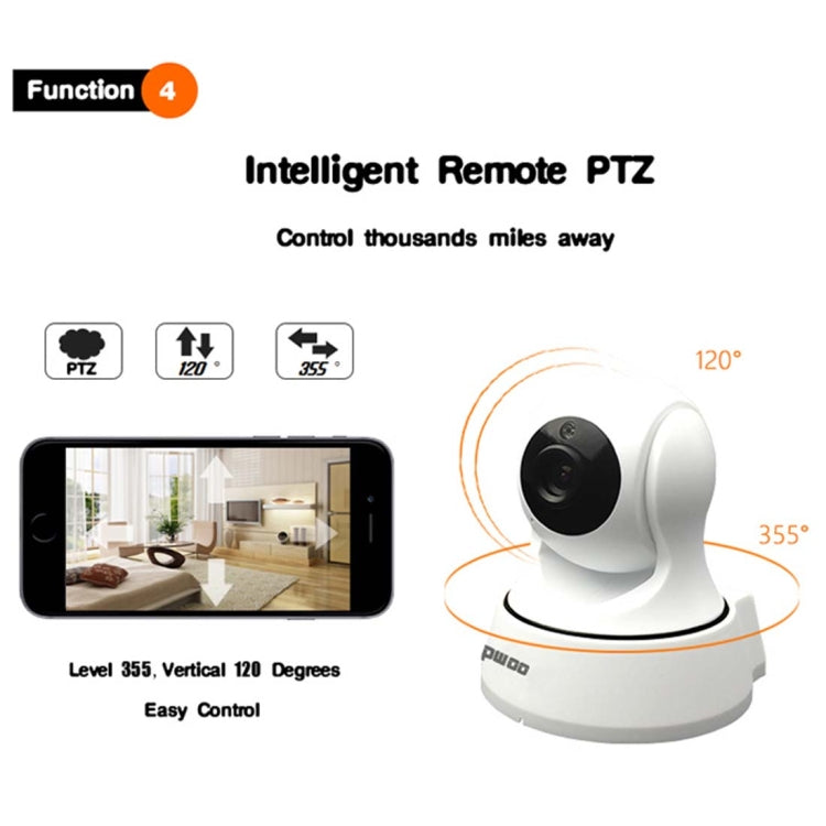 Anpwoo YT002 กล้อง IP Ingenic T10 720P HD WiFi พร้อมไฟ LED อินฟราเรด 11 ชิ้นรองรับการตรวจจับการเคลื่อนไหวและการมองเห็นตอนกลางคืนและการ์ด TF (สูงสุด 64GB), YT002