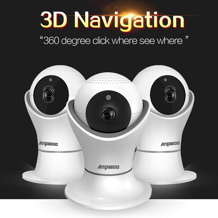 Anpwoo Hercules กล้อง IP GM8135+SC2145 1080P HD WiFi รองรับการตรวจจับการเคลื่อนไหวและการมองเห็นกลางคืนแบบอินฟราเรดและการ์ด TF (สูงสุด 128GB), Hercules