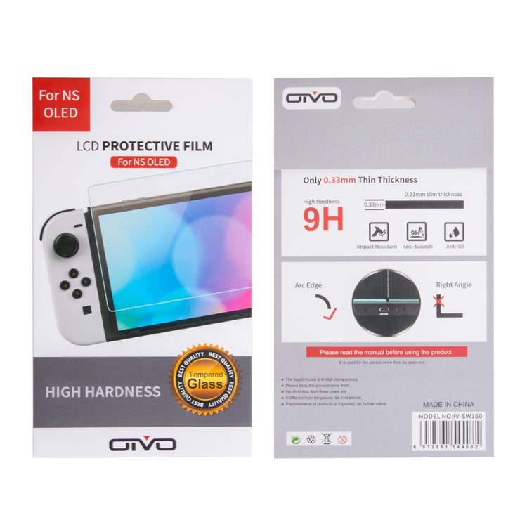 OIVO IV-SW160 ความหนา 0.33 มม. ความแข็ง 9H ฟิล์มกระจกนิรภัยสำหรับ Nintendo Switch OLED, IV-SW160