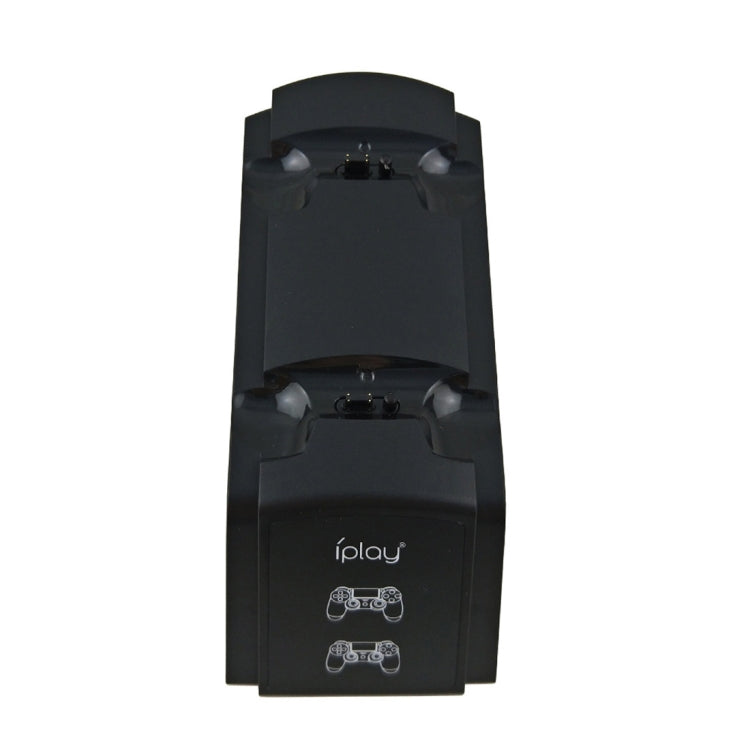 Iplay Dual Port แท่นชาร์จแท่นวาง/แท่นชาร์จคอนโทรลเลอร์สำหรับ Sony Playstation 4 PS4 & Slim PS4 Pro พร้อมจอแสดงผล LED แสดงสถานะหน้าจอ, HBP-119