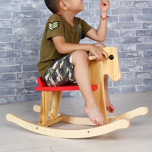 เด็กม้าโทรจันเด็กเก้าอี้โยกม้าโยกของเล่นขนาด: 67x25x54ซม, A-003
