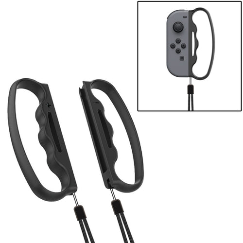 IPlay Small Handle Boxing Grip ด้ามจับเกมแพดพร้อมสายรัดสำหรับสวิตช์ Joy-Con, Black, Red