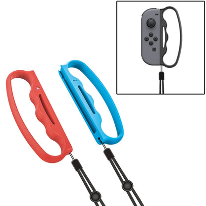 IPlay Small Handle Boxing Grip ด้ามจับเกมแพดพร้อมสายรัดสำหรับสวิตช์ Joy-Con, Black, Red