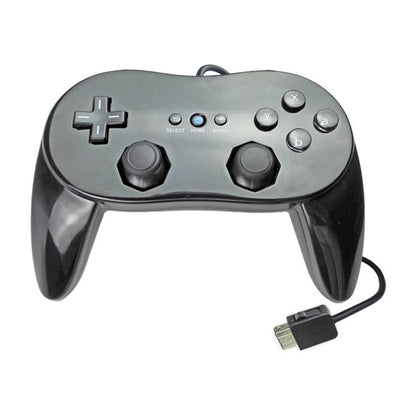 ตัวควบคุมเกมแบบมีสายคลาสสิกสำหรับเล่นเกมระยะไกลสำหรับ Nintendo Wii