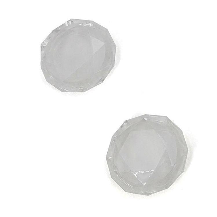 2 ชิ้น Diamond Texture Games Grip Caps สำหรับ PS5, Clear White, Green, Blue, Red