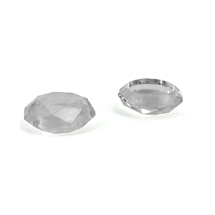 2 ชิ้น Diamond Texture Games Grip Caps สำหรับ PS5, Clear White, Green, Blue, Red