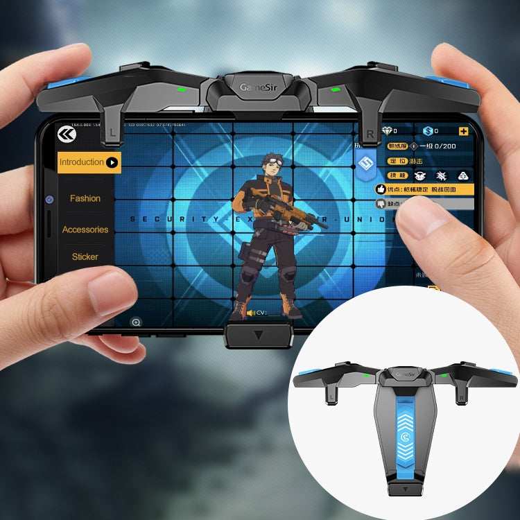GameSir F4 พับ Eagle Wing รูปทางกายภาพเชื่อมต่อโดยตรงเกมตัวเก็บประจุเข้ากันได้กับอุปกรณ์ระบบ IOS และ Android, F4