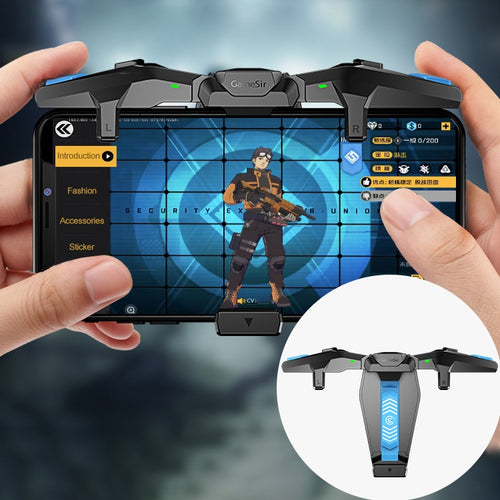 GameSir F4 พับ Eagle Wing รูปทางกายภาพเชื่อมต่อโดยตรงเกมตัวเก็บประจุเข้ากันได้กับอุปกรณ์ระบบ IOS และ Android, F4