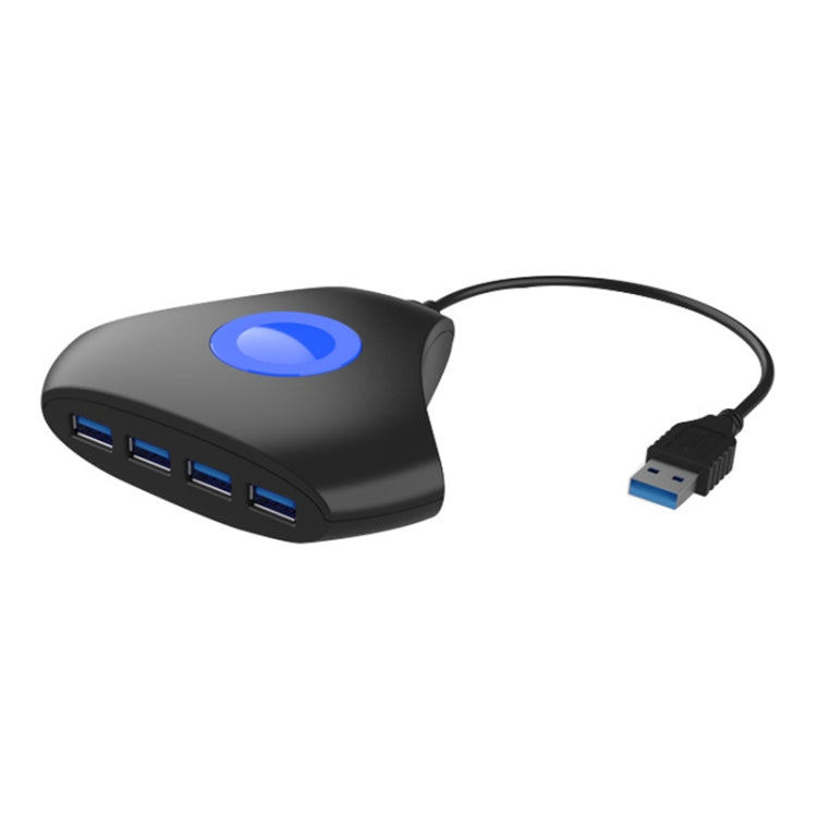 KJH P5-015 4 in 1 Hub Converter USB 3.0 Blue Light ขยายอะแดปเตอร์ Splitter Charger Connector Splitter สำหรับ PS5 /Xbox Series X, KJH P5-015