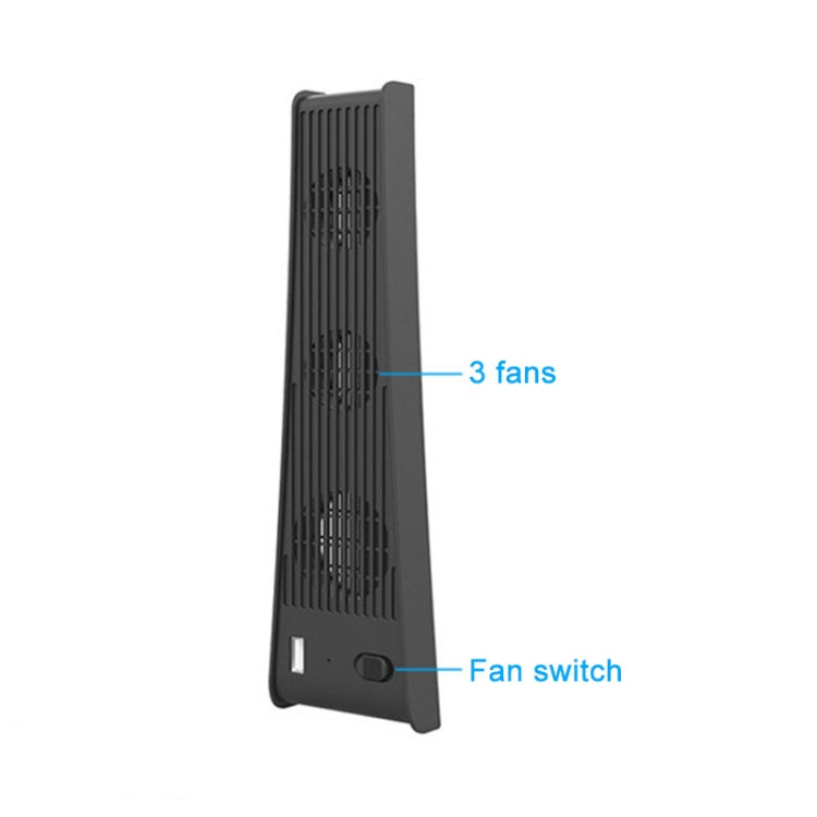 KJH P5-009 คอนโซลพัดลมระบายความร้อนสำหรับ PS5, P5-009(Black), P5-009(White)