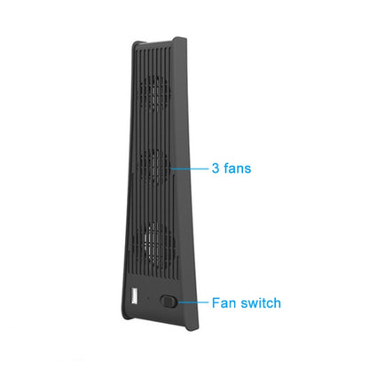 KJH P5-009 คอนโซลพัดลมระบายความร้อนสำหรับ PS5, P5-009(Black), P5-009(White)