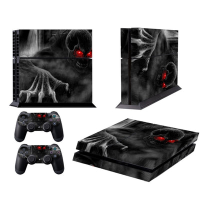 สติกเกอร์ฟิล์มป้องกันสีแฟชั่นลายปีศาจมืดสำหรับ Sony PS4, Dark Devil Pattern