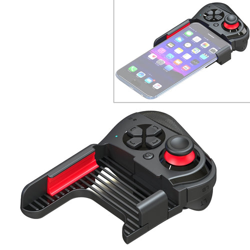 MOCUTE-059 Bluetooth 4.0 เกมแพด Bluetooth มือซ้ายสองโหมดสำหรับโทรศัพท์ขนาด 6.5-7.2 นิ้วรองรับการเชื่อมต่อ Android / IOS โดยตรงและการเล่นโดยตรง