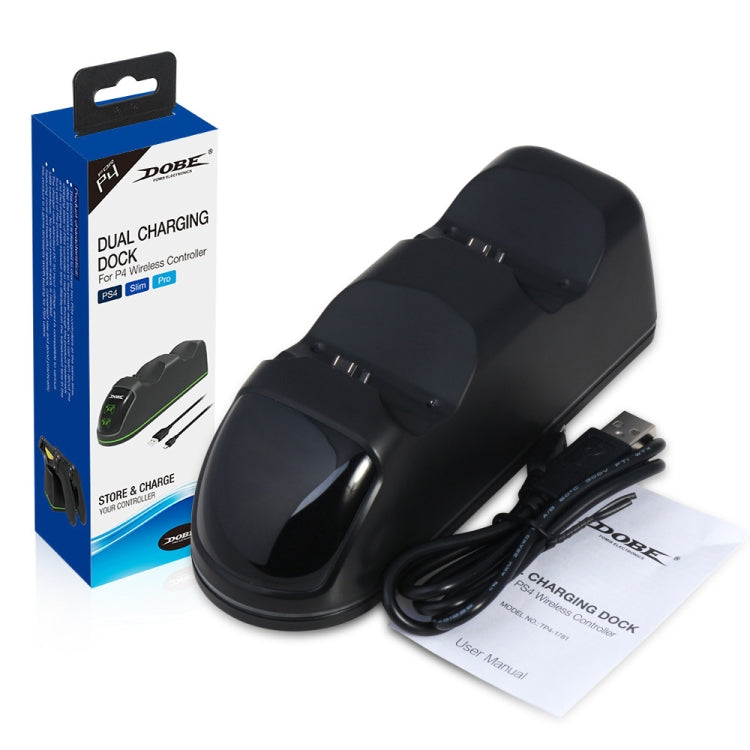 DOBE TP4-1781 Wireless Controller แท่นชาร์จแบบ Dual LED Charger Handle Charger สำหรับ PS4/Slim/Pro, TP4-1781