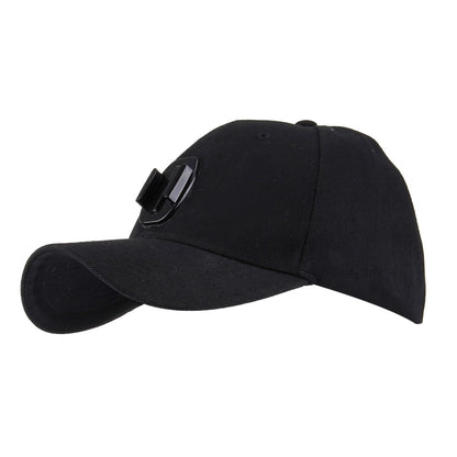 หมวกเบสบอล Topi หมวกกันแดดกลางแจ้งพร้อมที่วางขาตั้งกล้องสำหรับ GoPro & SJCAM และ Xiaomi Xiaoyi Sport Action Camera