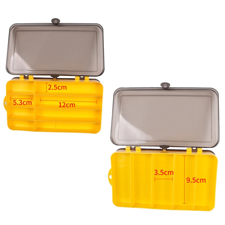 กล่องล่อกลางแจ้งแบบพกพากล่องเก็บสองด้านพลาสติกใสขนาด: 18 x 10 x 5 ซม