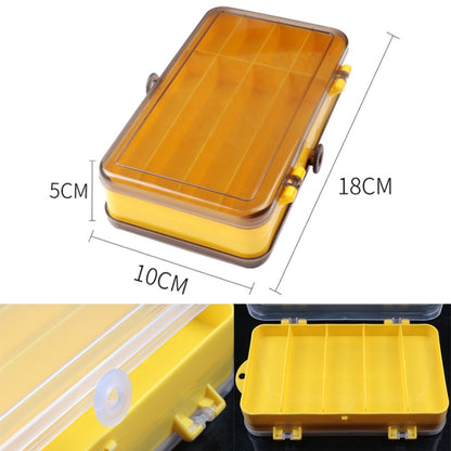 กล่องล่อกลางแจ้งแบบพกพากล่องเก็บสองด้านพลาสติกใสขนาด: 18 x 10 x 5 ซม