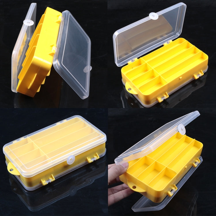 กล่องล่อกลางแจ้งแบบพกพากล่องเก็บสองด้านพลาสติกใสขนาด: 18 x 10 x 5 ซม