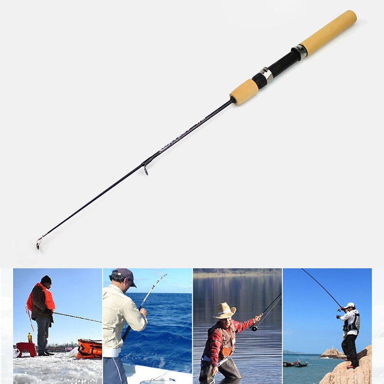 27ซม.แบบพกพาน้ำแข็งตกปลาRodกุ้งRod Lure Rodอุปกรณ์ตกปลา,ขยายความยาว: 60 ซม, 27cm