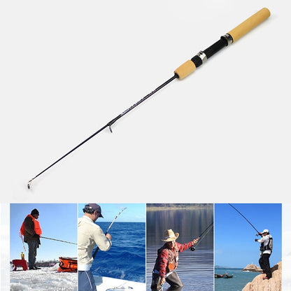 27ซม.แบบพกพาน้ำแข็งตกปลาRodกุ้งRod Lure Rodอุปกรณ์ตกปลา,ขยายความยาว: 60 ซม, 27cm