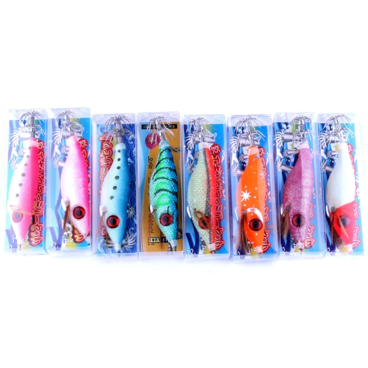 HENGJIA HENG JIA SJ011 8 ชิ้น 10cm Noctilucent พลาสติก Hard Baits ปลาหมึกเหยื่อตกปลาชุดเหยื่อตกปลาเหยื่อ, การจัดส่งสีสุ่ม