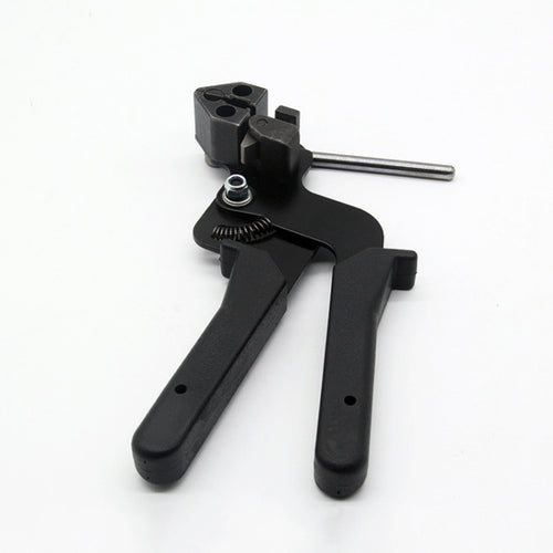 Zip Tie ความตึงเครียดอัตโนมัติตัดปืนพิเศษคีมยึดเครื่องมือสำหรับสายสแตนเลสผูกกว้าง 4.6-12 มม., XN-LQG