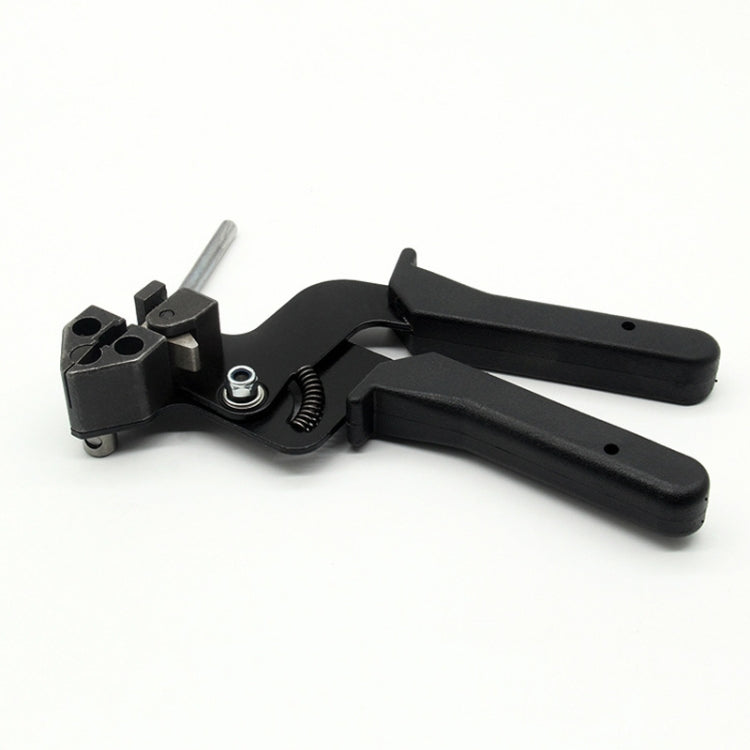 Zip Tie ความตึงเครียดอัตโนมัติตัดปืนพิเศษคีมยึดเครื่องมือสำหรับสายสแตนเลสผูกกว้าง 4.6-12 มม., XN-LQG