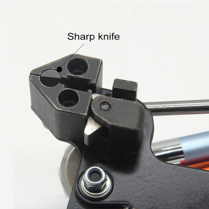 Zip Tie ความตึงเครียดอัตโนมัติตัดปืนพิเศษคีมยึดเครื่องมือสำหรับสายสแตนเลสผูกกว้าง 4.6-12 มม., XN-LQG