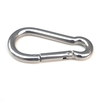 M11 สแตนเลสสตีล Carabiner ฤดูใบไม้ผลิ Hook Multi-tool Mountaineering Buckle Lock แคมป์ปิ้ง ตะขอเชือก, เส้นผ่านศูนย์กลางภายใน: 10.84 มม., M11