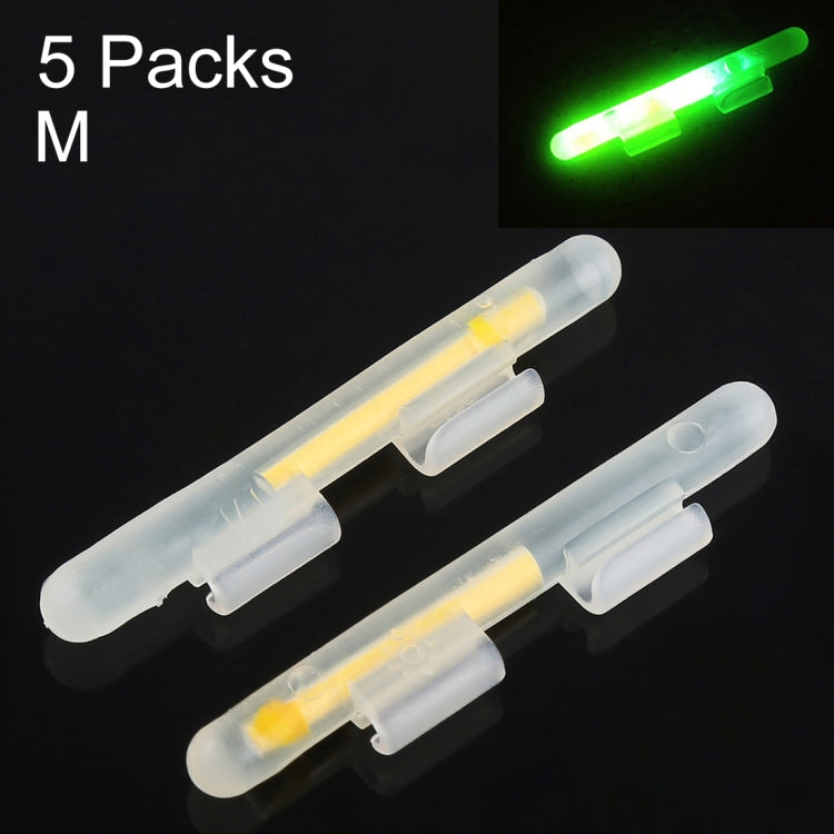 10 แพ็ค OCEAN SUN Clip-On Luminous Float Night Fishing Light Stick, M, เหมาะกับปลายก้าน 2.0-2.6 มม., Clip-On, M